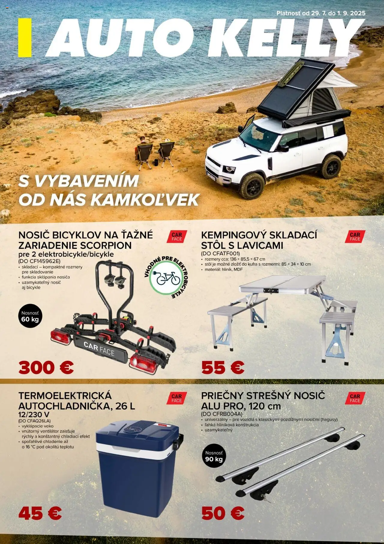 Náhľad Auto Kelly letáku platného od 29.07.2025 - Stôl, Ventilátor