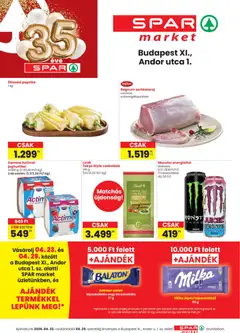 Spar Market - Spar Market Bp XI., Andor utca 1 szórólap megtekintése, amely érvényes 2026.04.23.-től