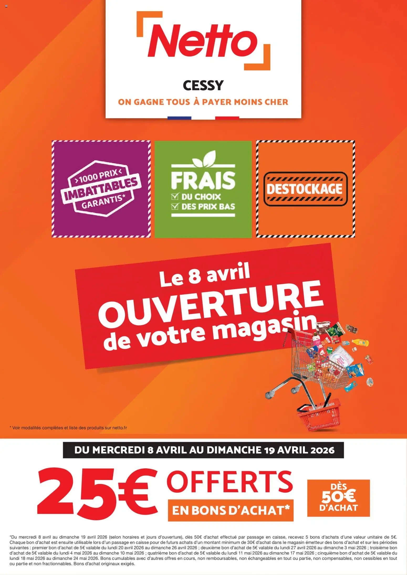 Prévisualisation de Netto - Découvrez votre magasin Cessy du magasin Netto formulaire valide 08/04/2026