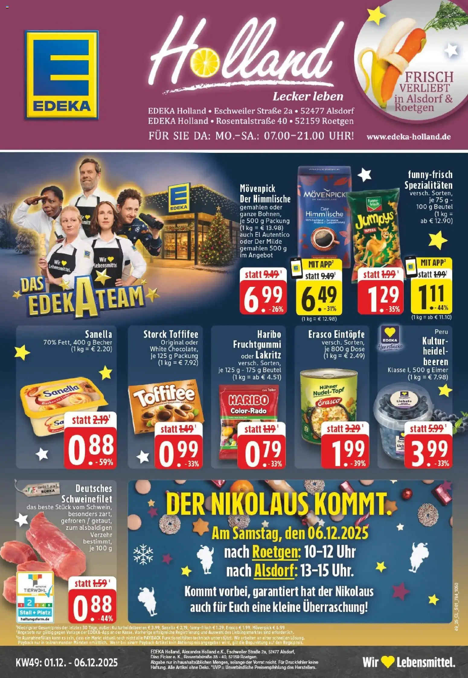 Vorschau von dem Prospekt des Geschäftes Edeka, gültig ab dem 01.12.2025