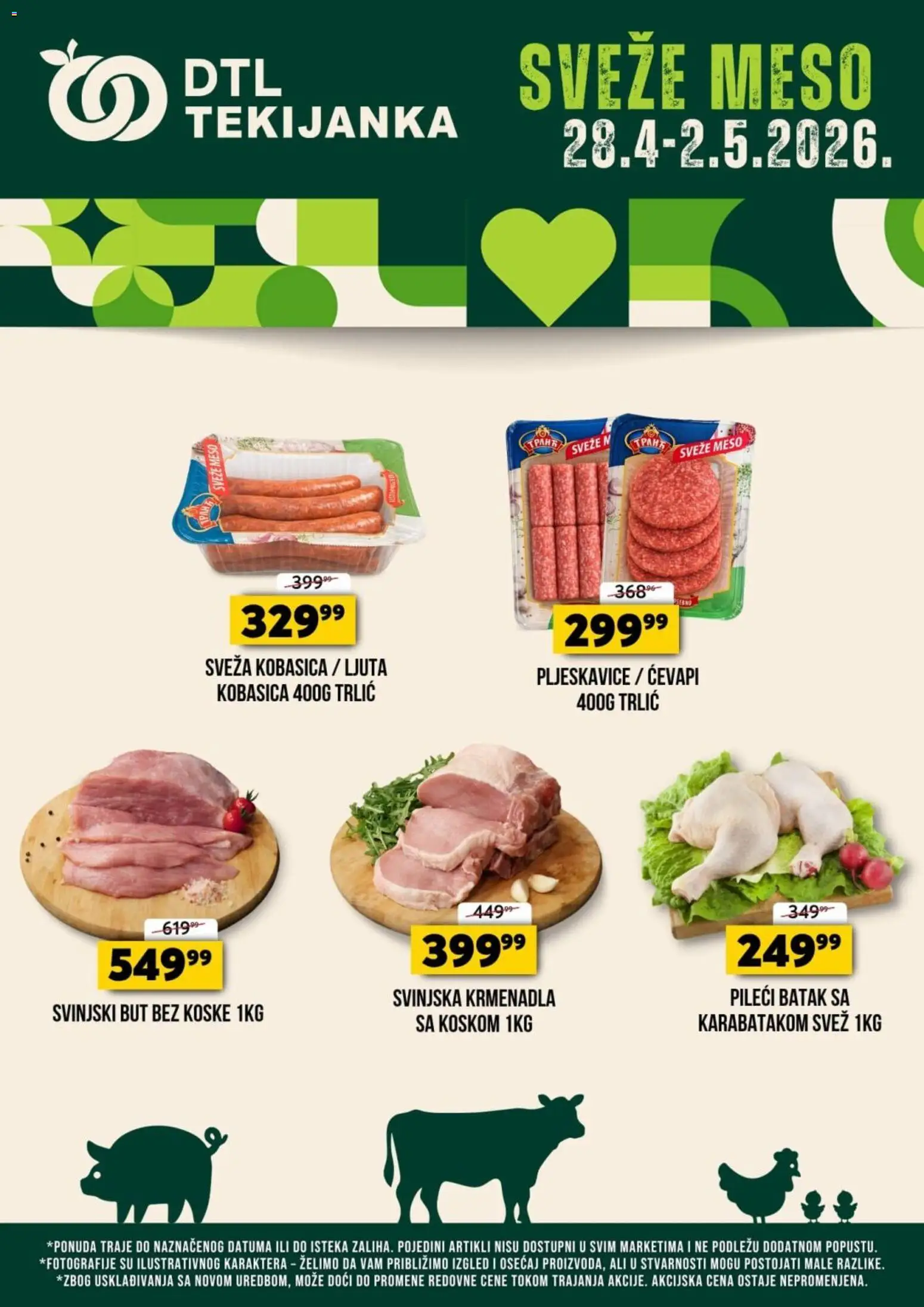 Pregled Tekijanka kataloga - važi od 28.04.2026