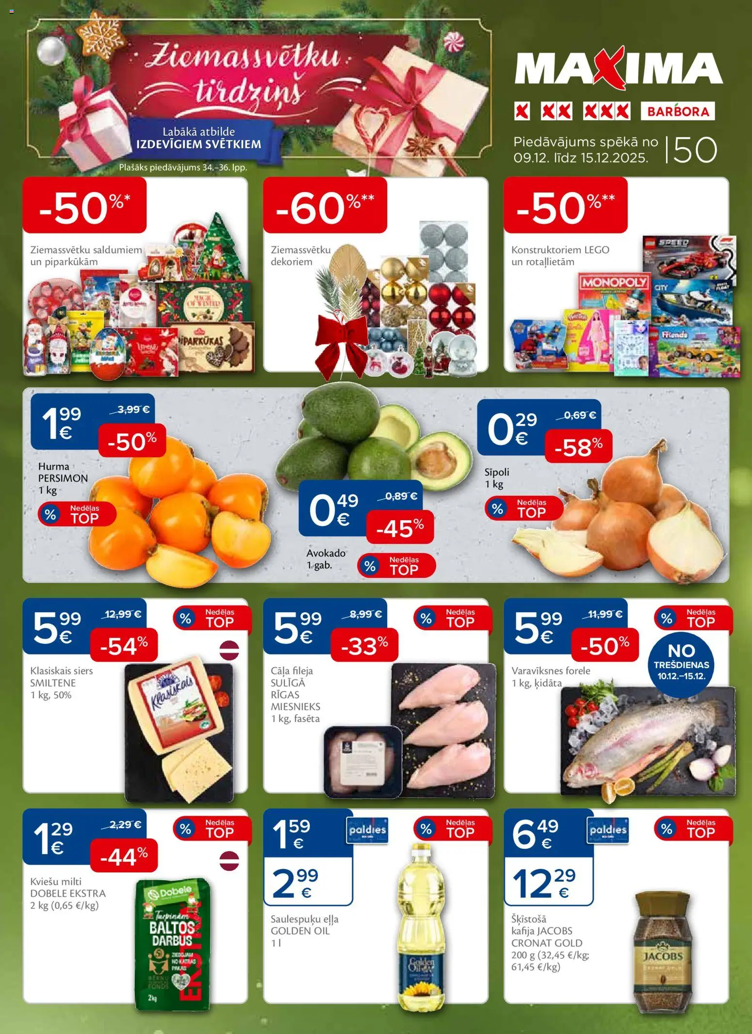 Skatīt Maxima akciju bukletu, derīgs no 2025.12.09