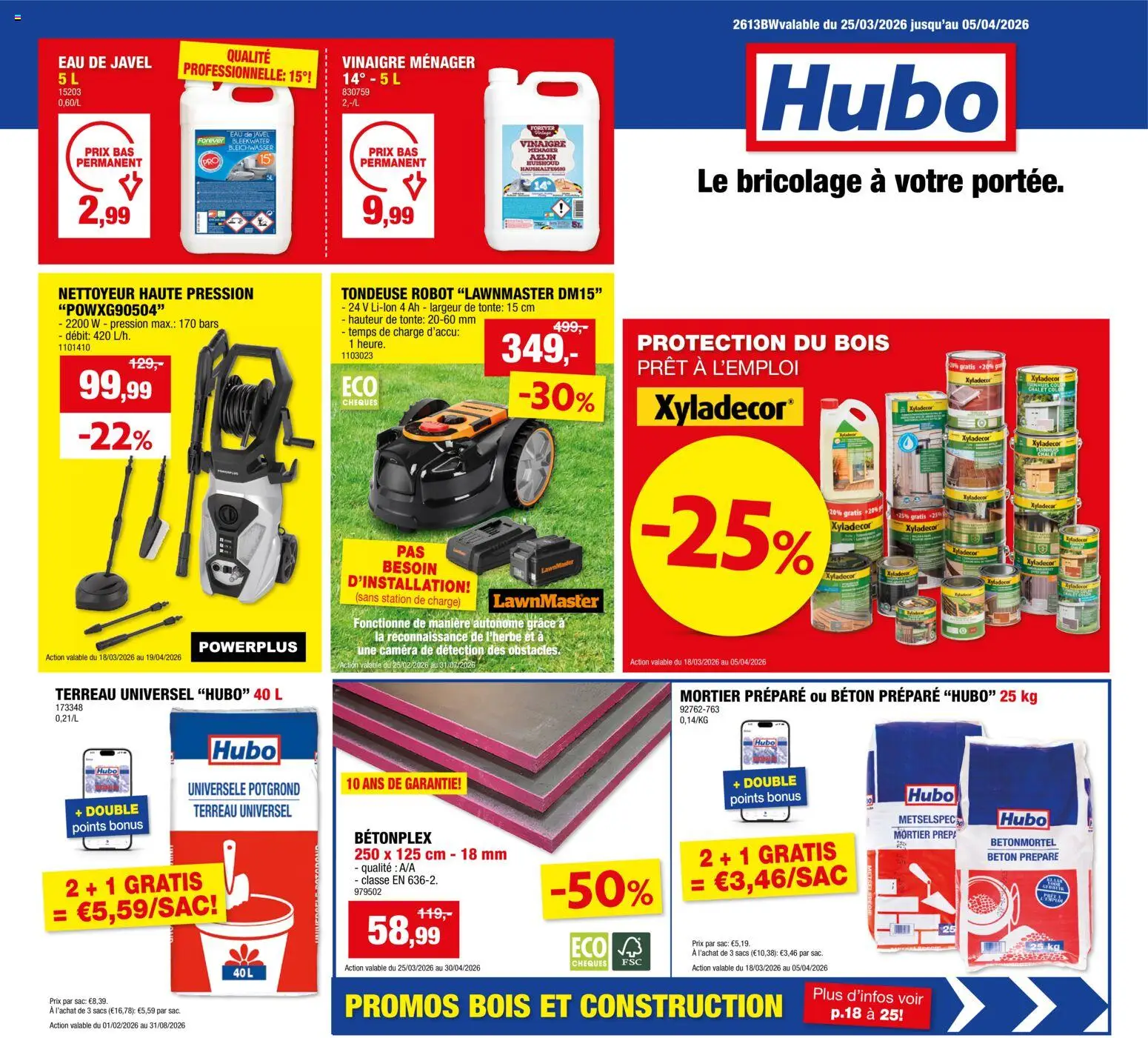 Voorbeeld van Hubo Publicité van winkel Hubo geldig vanaf 25/03/2026