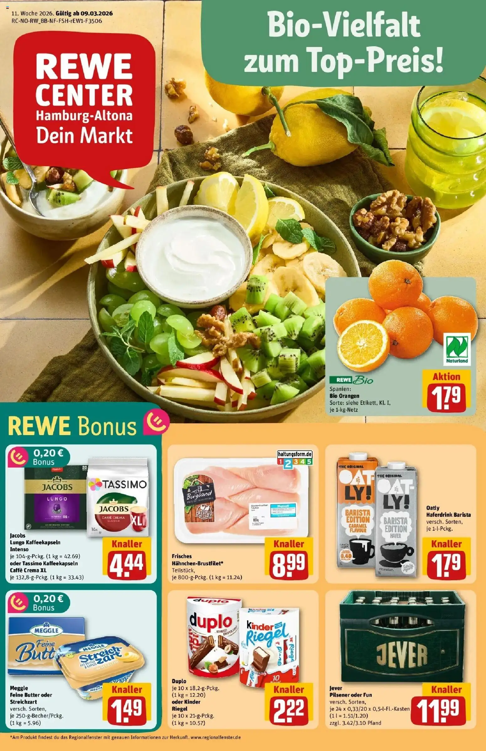 Vorschau von dem Prospekt des Geschäftes Rewe, gültig ab dem 09.03.2026