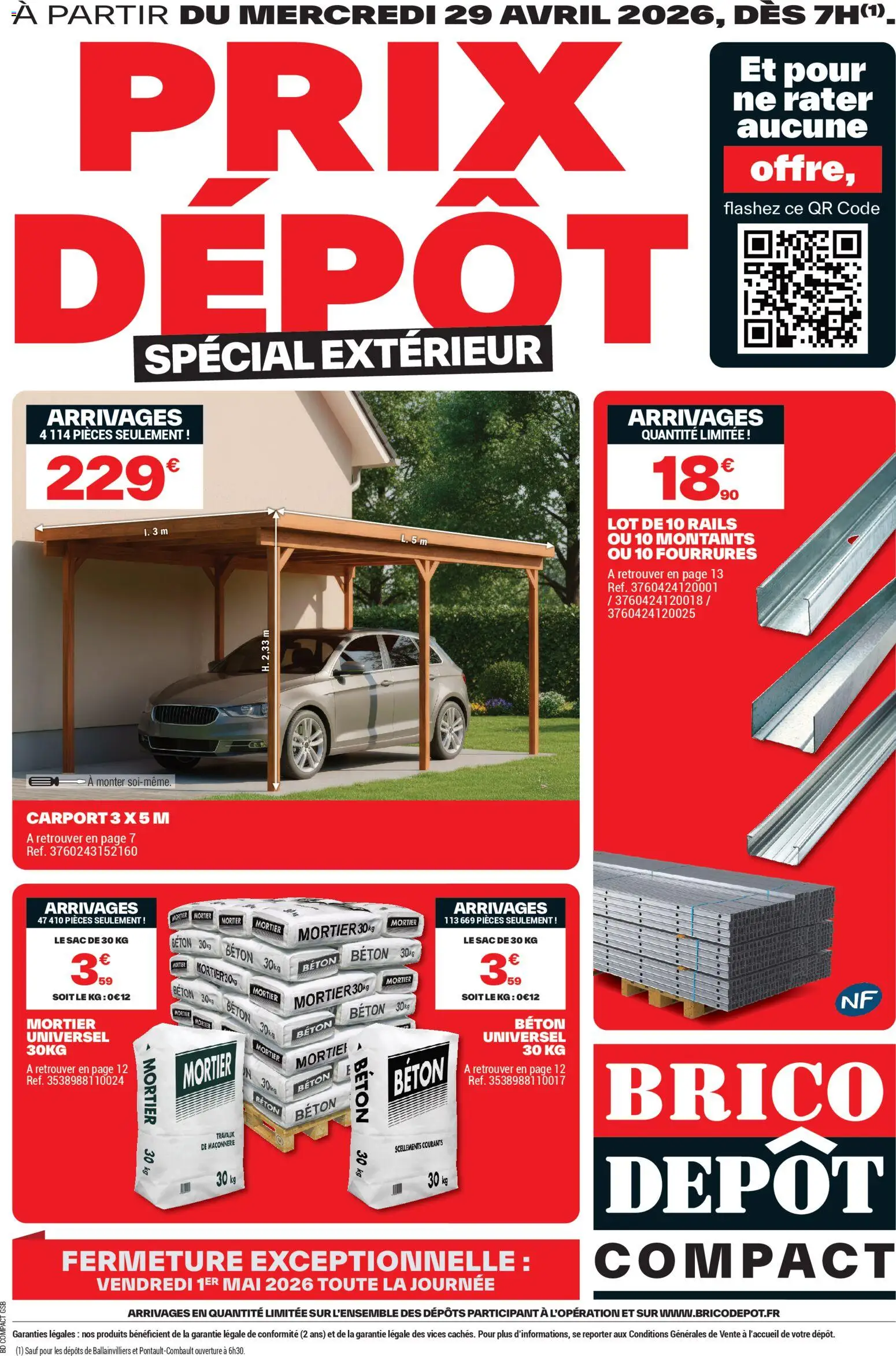 Prévisualisation de Brico Dépôt catalogue du magasin Brico Dépôt formulaire valide 29/04/2026