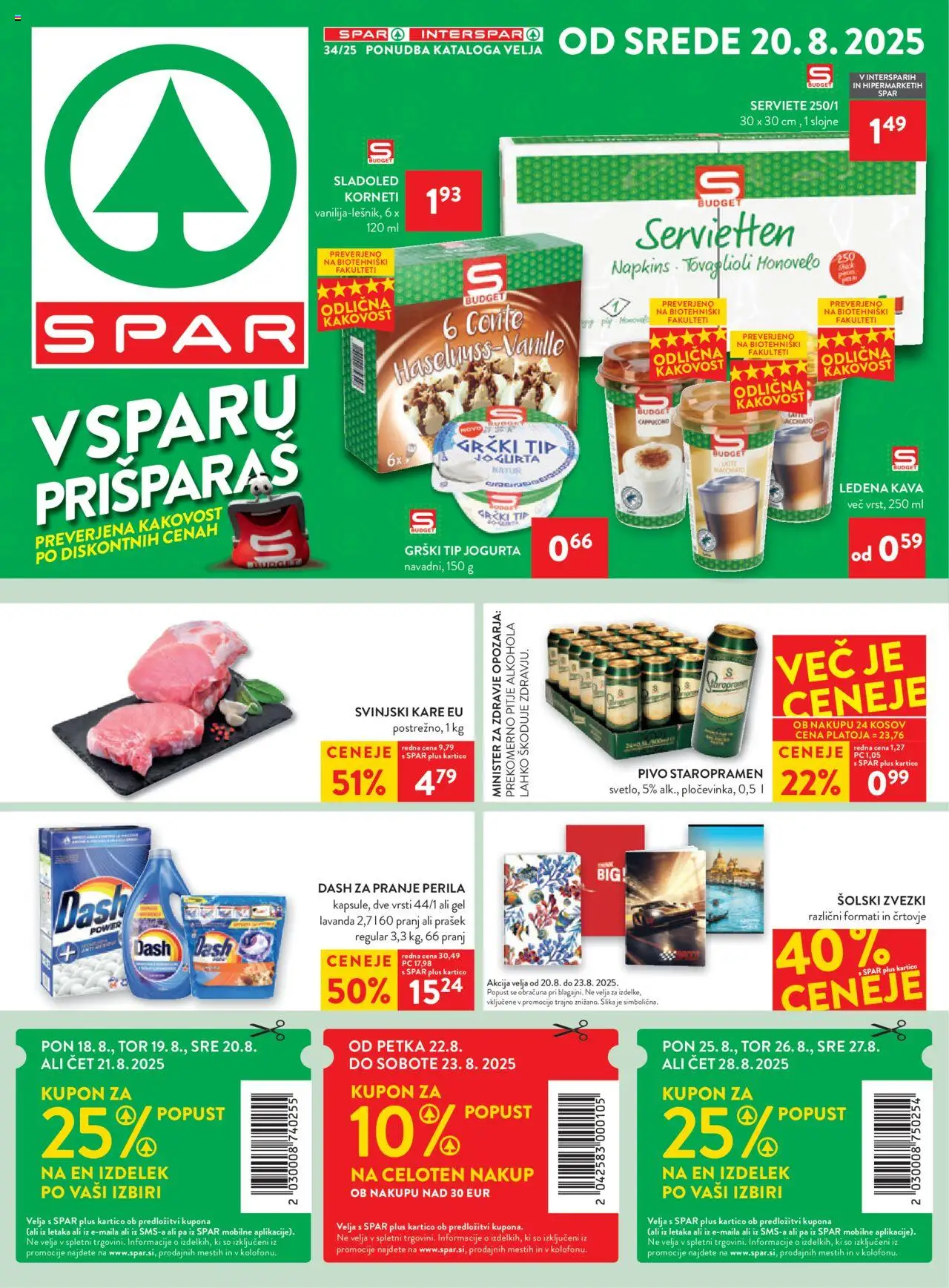 Spar Katalog 34/25 od 20.08.2025 > Aktualna ponudba - stran 1