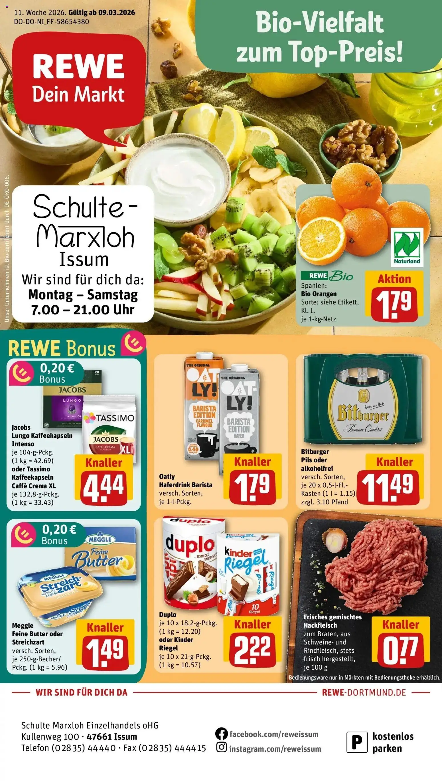 Vorschau von dem Prospekt des Geschäftes Rewe, gültig ab dem 09.03.2026