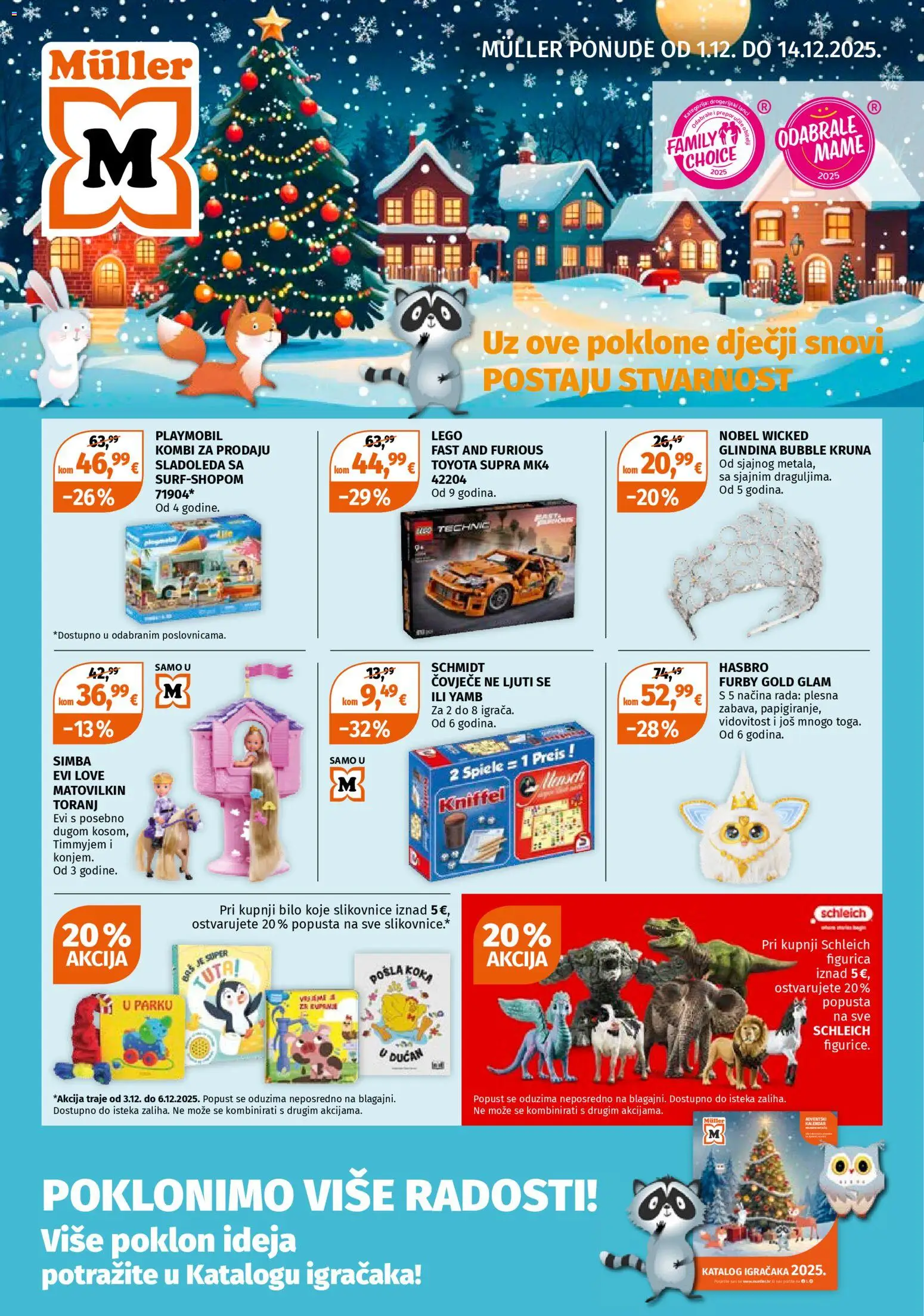 Pregled letka Katalog trgovine Müller vrijedi od 01.12.2025