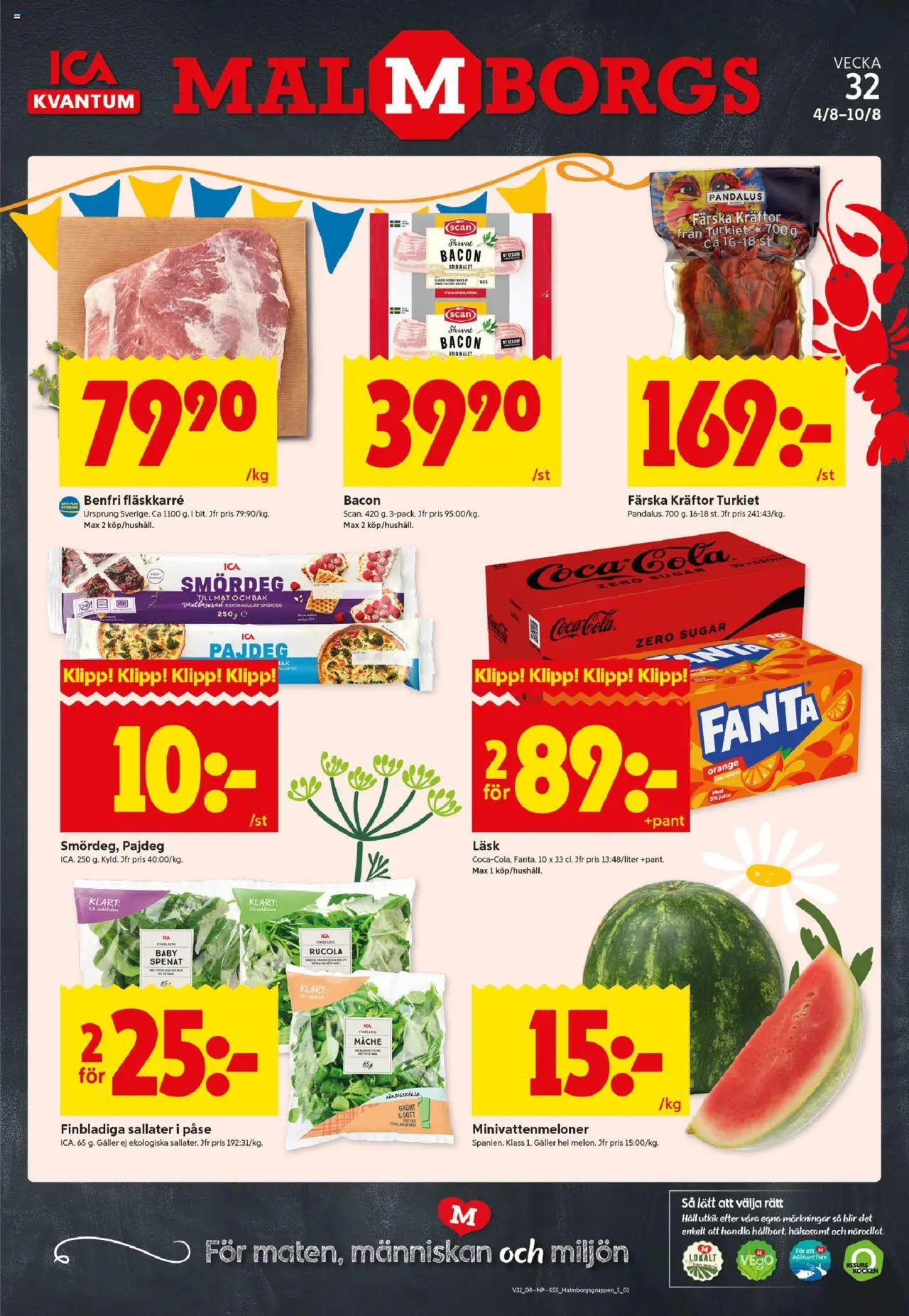 Malmö är giltig 04/08 2025 > Veckans Erbjudanden gäller från 04/08/2025 till 10/08/2025 sidnummer 1