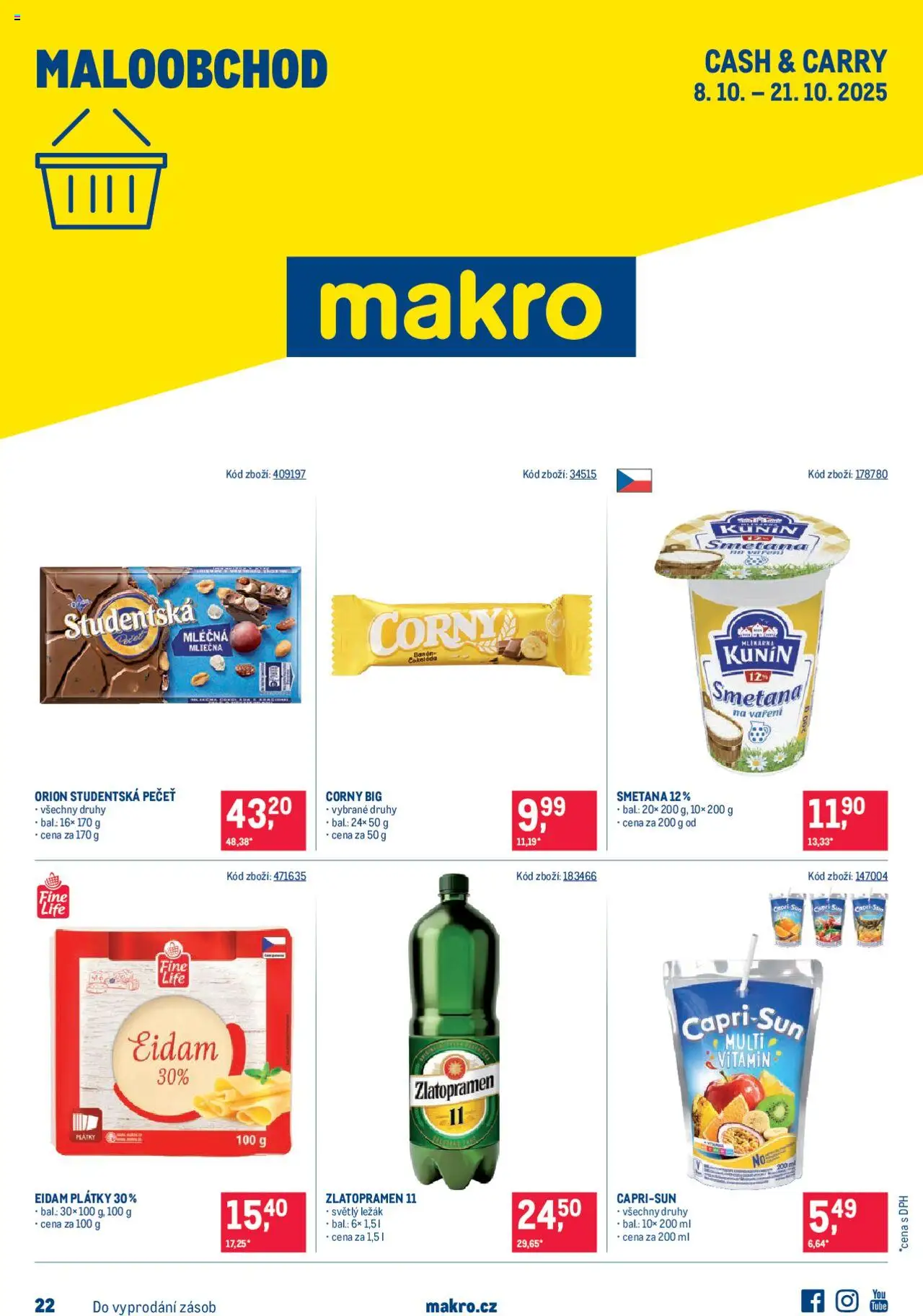  Makro Leták - Maloobchod od 08.10.2025 - Akce Makro
