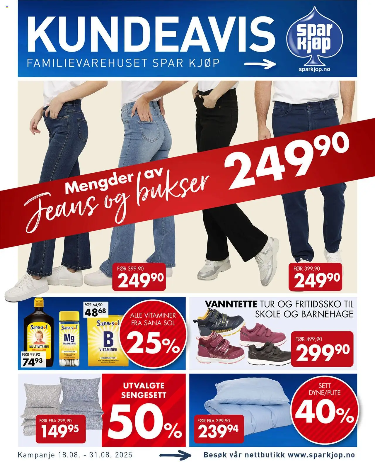 Kundeavis Spar Kjøp gyldig fra 18/08/2025 - Sidenummer 1