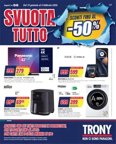 Anteprima dell'opuscolo Attuale volantino dal negozio Trony valido da 15/01/2026