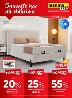 Pregled letka Spavajte kao na oblacima trgovine Lesnina vrijedi od 01.12.2025