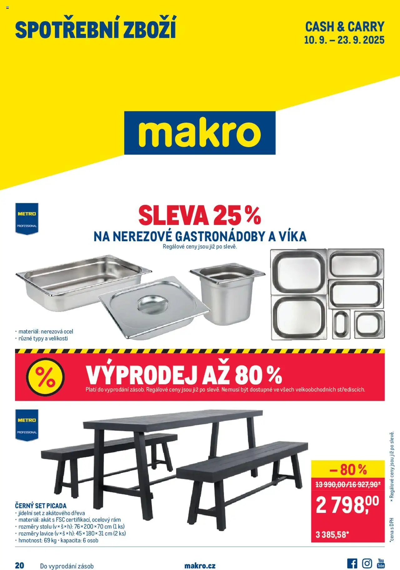  Makro Leták - Spotřební zboží od 10.09.2025 - Akce Makro