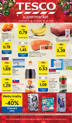 Náhľad Tesco letáku platného od 17.12.2025