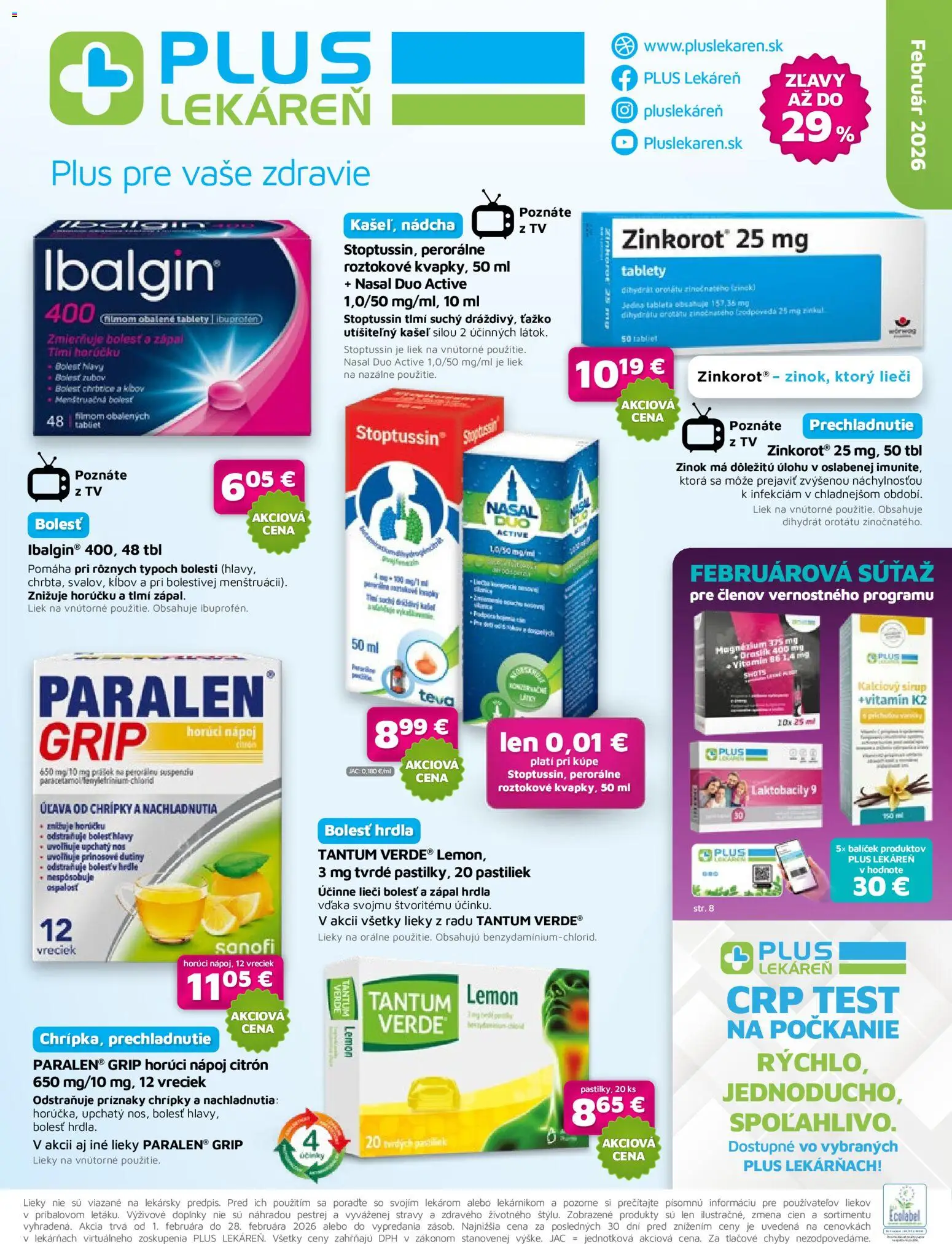 Náhľad Plus lekáreň letáku platného od 01.02.2026