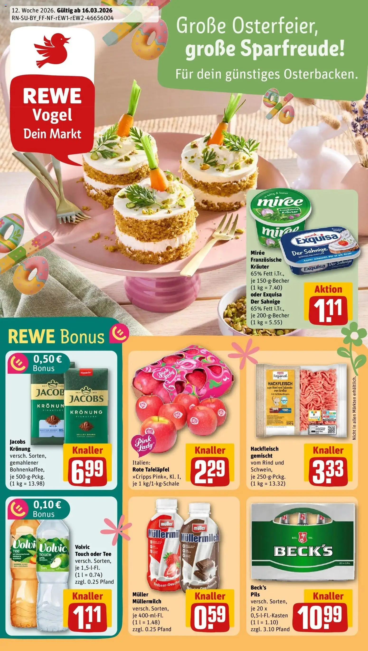 Vorschau von dem Prospekt des Geschäftes Rewe, gültig ab dem 15.03.2026