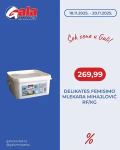 Pregled Gala MARKET kataloga - važi od 18.11.2025