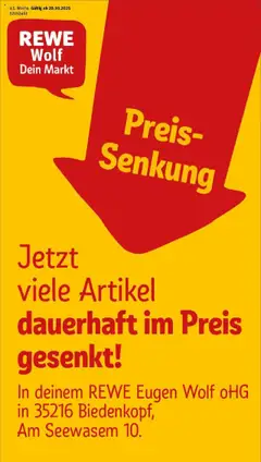 Vorschau von dem Prospekt des Geschäftes Rewe, gültig ab dem 19.10.2025