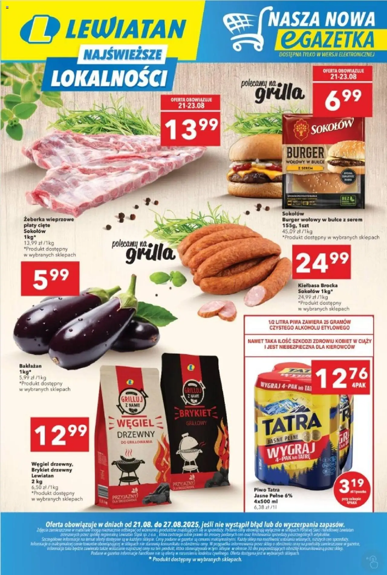 Lewiatan gazetka od 21.08.2025 - Promocje "Katowice" - Numer strony 1