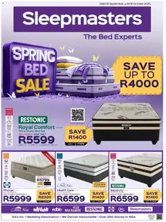 Preview of Sleepmasters flyer valid from 18/09/2025