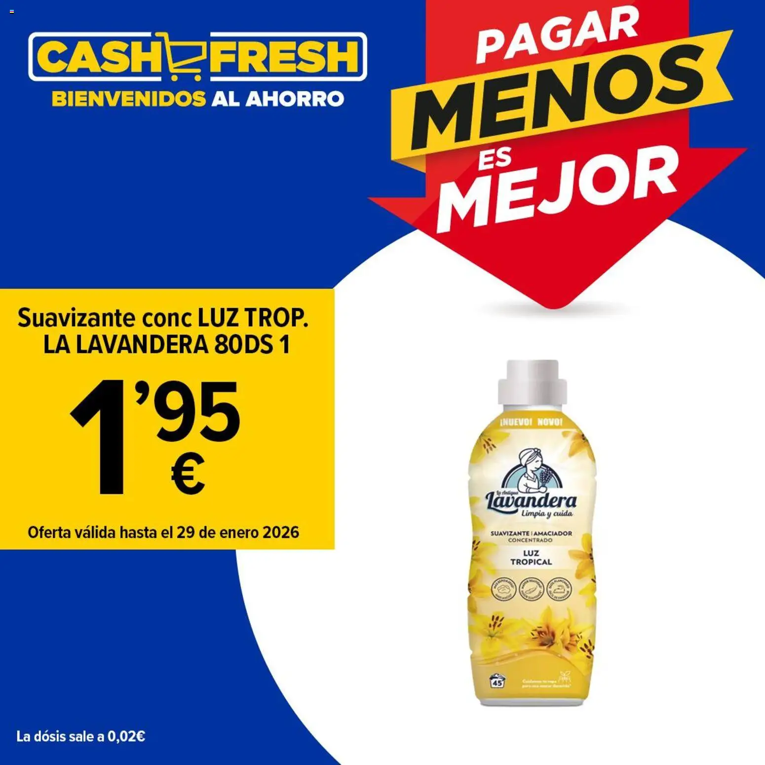 Vista previa del folleto de la tienda Cash Fresh válido desde el 27/01/2026 - Suavizante