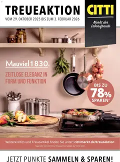 Vorschau von dem Prospekt des Geschäftes CITTI Markt, gültig ab dem 29.10.2025