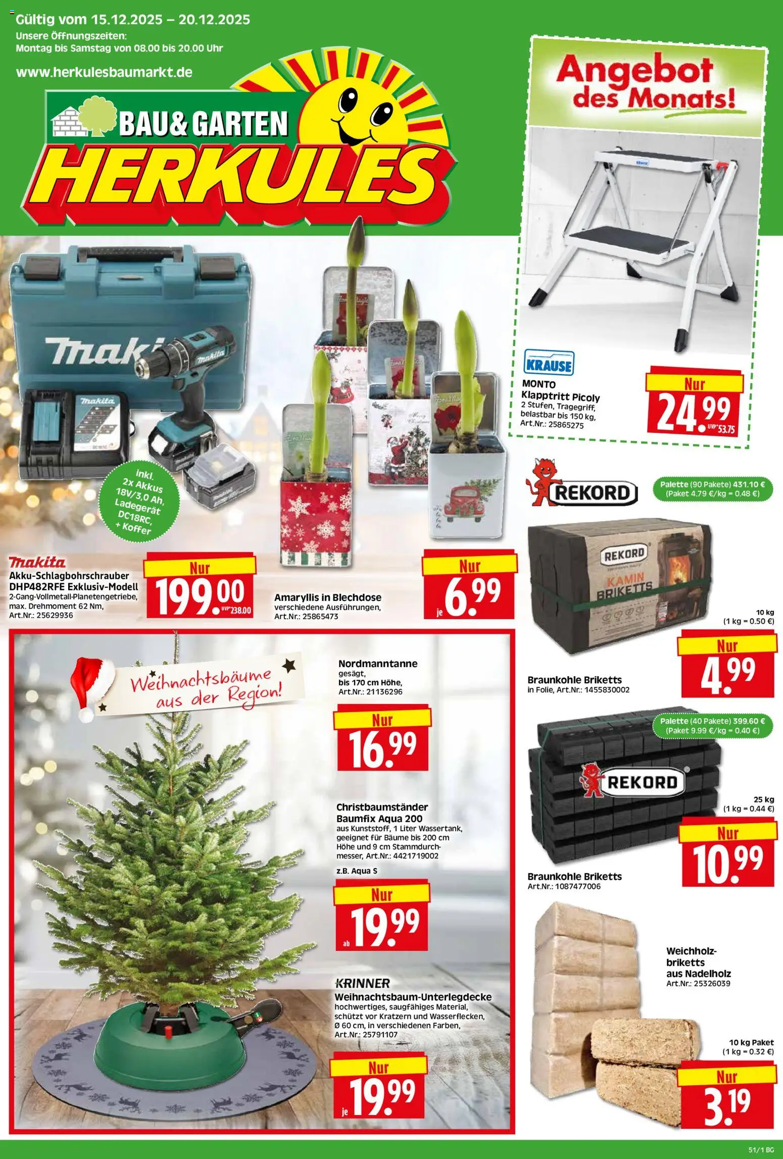 Vorschau von dem Prospekt des Geschäftes HERKULES, gültig ab dem 15.12.2025