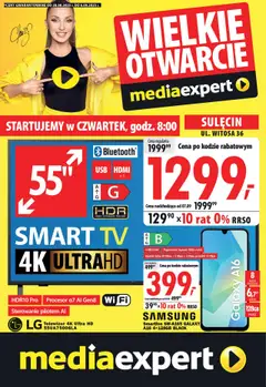 Pogląd gazetki "Wielkie otwarcie - Sulęcin, Witosa 36" ze sklepu Mediaexpert ważnej od 28.08.2025