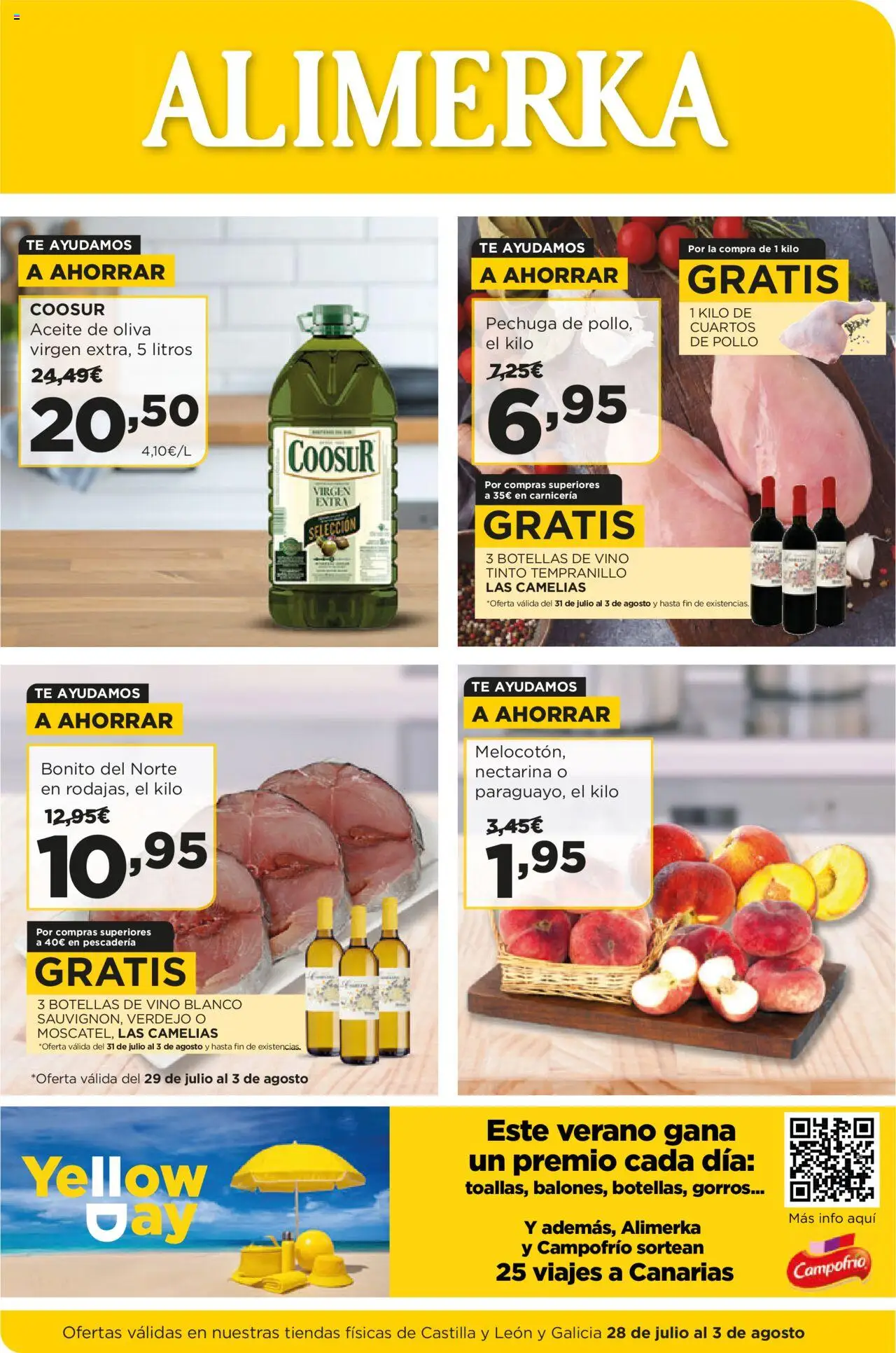 Alimerka Ofertas Castilla y León >> 28/07 - 03/08/2025 (catálogo) - Vino tinto, Aceite, Vino, Té, Aceite de oliva, Vino blanco, Pollo