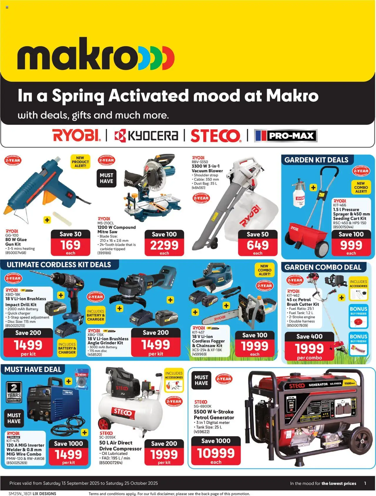 Makro Ryobi from 13/09 - 25/10/2025 > Promotions