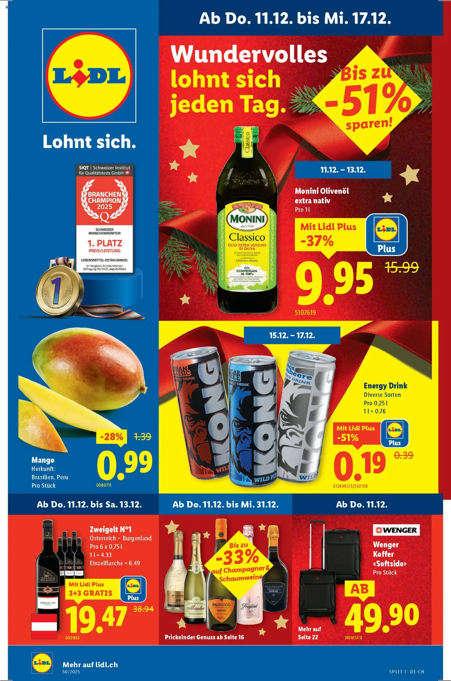 Vorschau des Merkblatts Aktionen vom Shop Lidl gültig von 11.12.2025 bis 17.12.2025