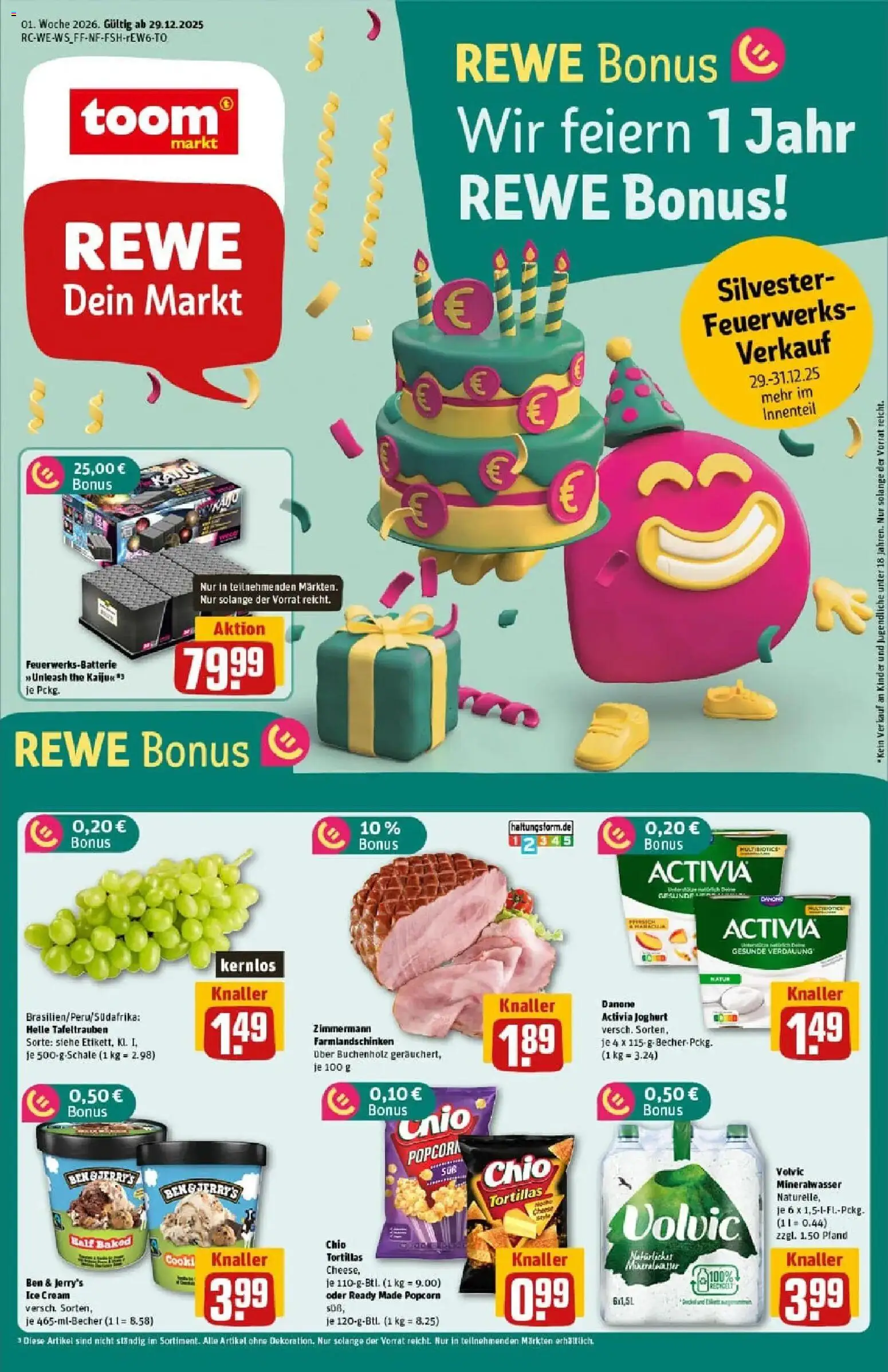 Vorschau von dem Prospekt des Geschäftes Rewe, gültig ab dem 29.12.2025