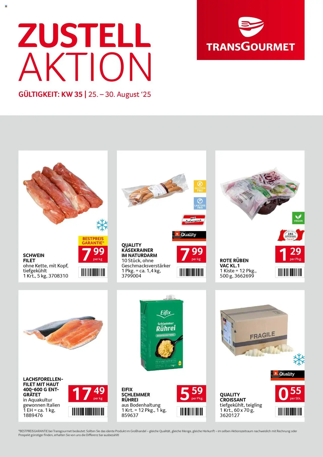  Transgourmet Zustellaktion ab (24.08.2025 - 30.08.2025) - Seite 1