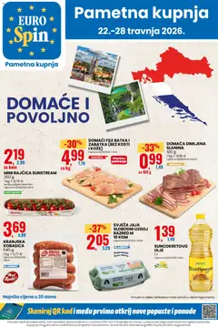 Pregled letka Eurospin Katalog trgovine Eurospin vrijedi od 22.04.2026