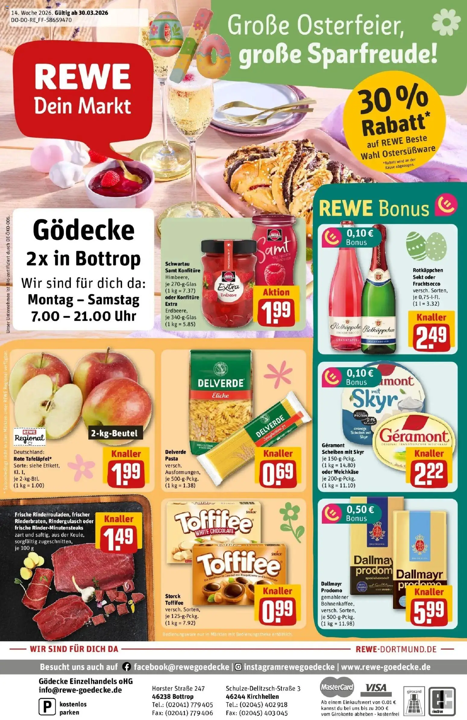 Vorschau von dem Prospekt des Geschäftes Rewe, gültig ab dem 30.03.2026