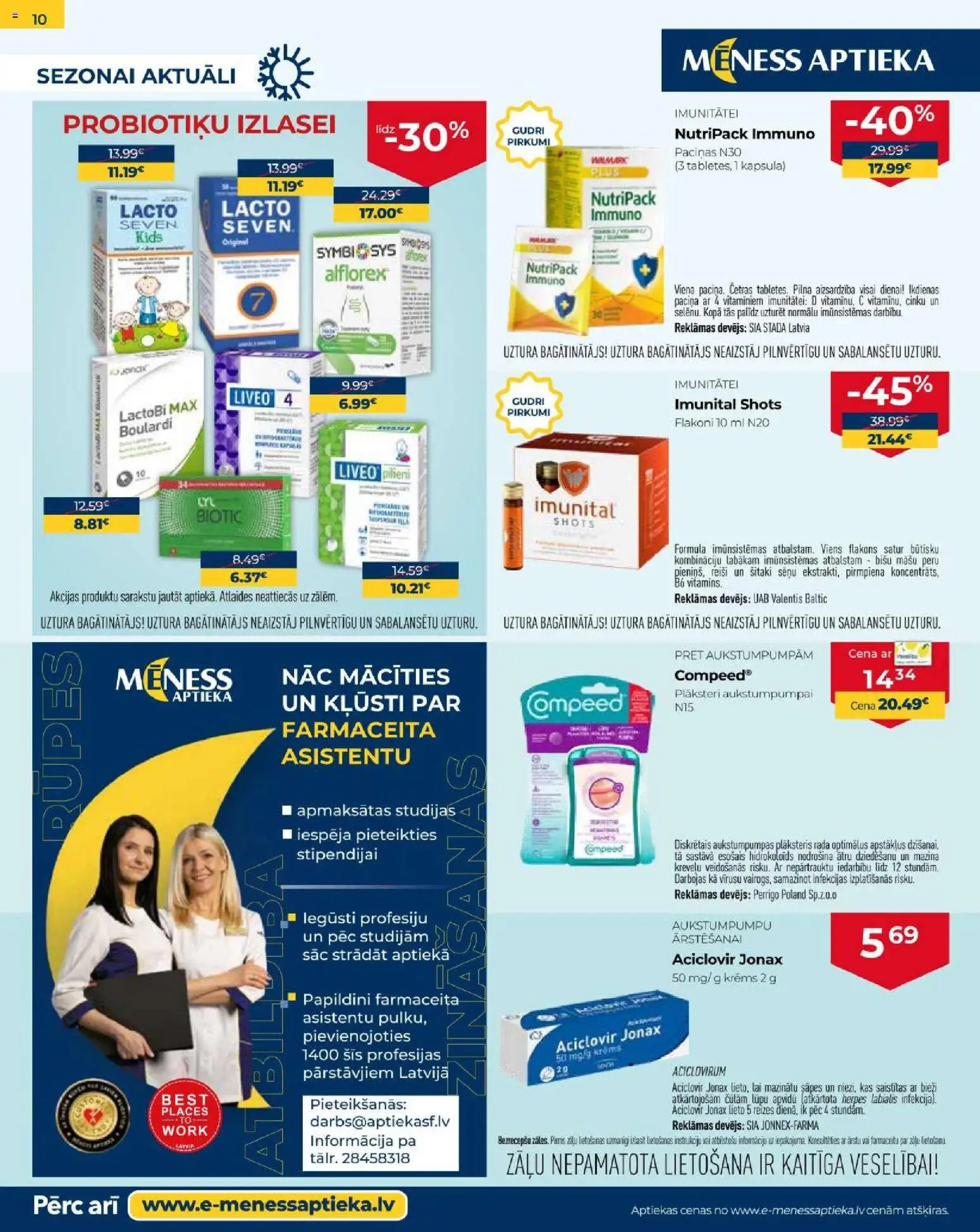 Skatīt Mēness aptieka akciju bukletu, derīgs no 2026.01.01