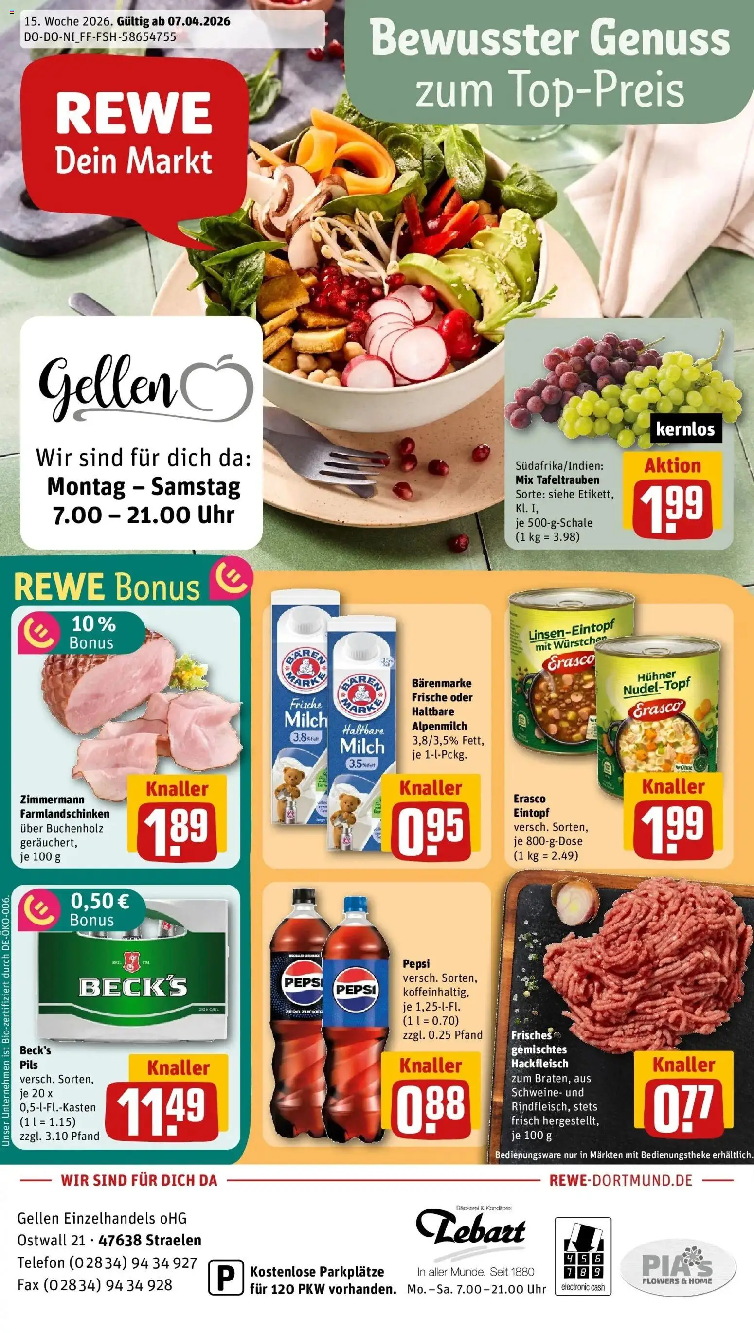 Vorschau von dem Prospekt des Geschäftes Rewe, gültig ab dem 05.04.2026