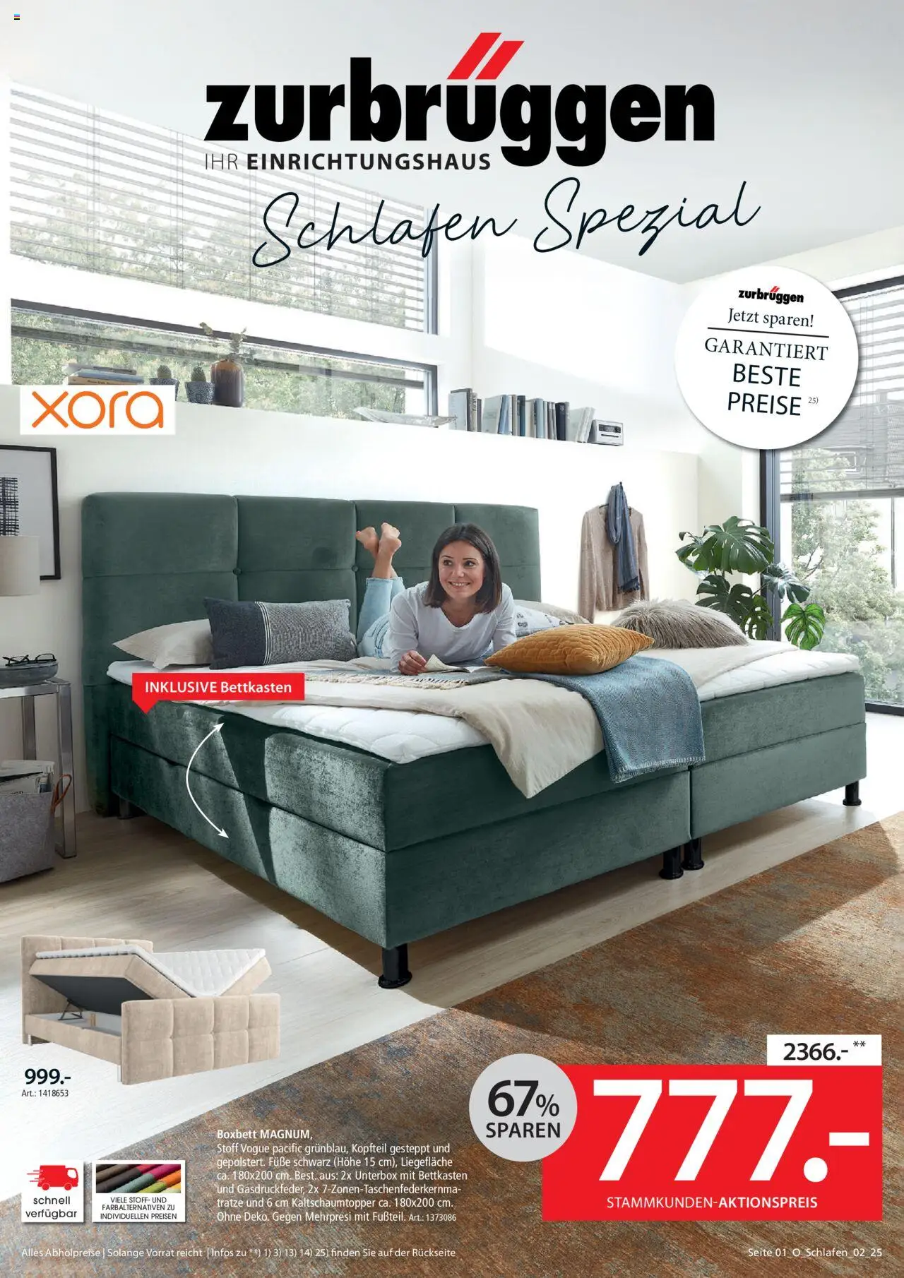 Zurbrüggen Schlafen Spezial (vom 16.07.2025 - 31.10.2025)