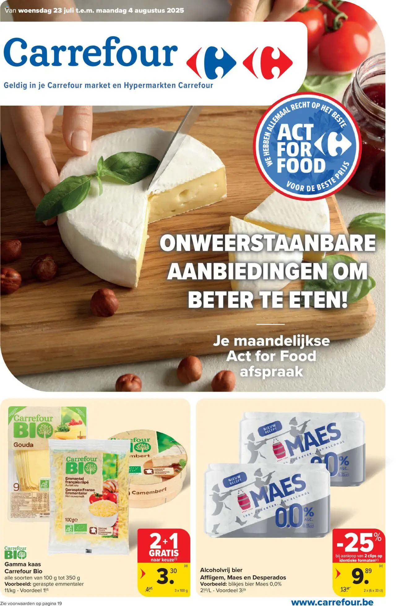 Carrefour shop Hypermarkten - Market Act For Food Special geldig vanaf 23/07/2025 - Paginanummer 1