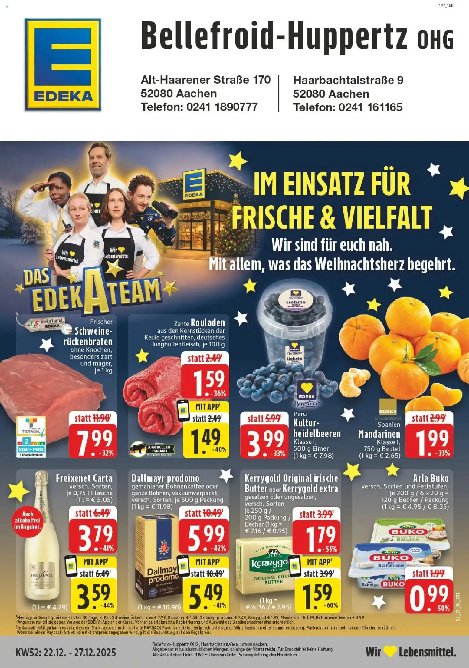 Vorschau von dem Prospekt des Geschäftes Edeka, gültig ab dem 22.12.2025