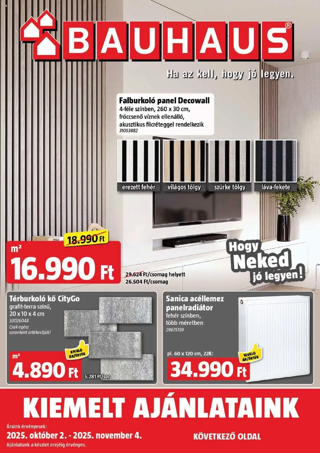 Bauhaus aktuális szórólap, érvényes 2025.10.02.-től - 1 oldal