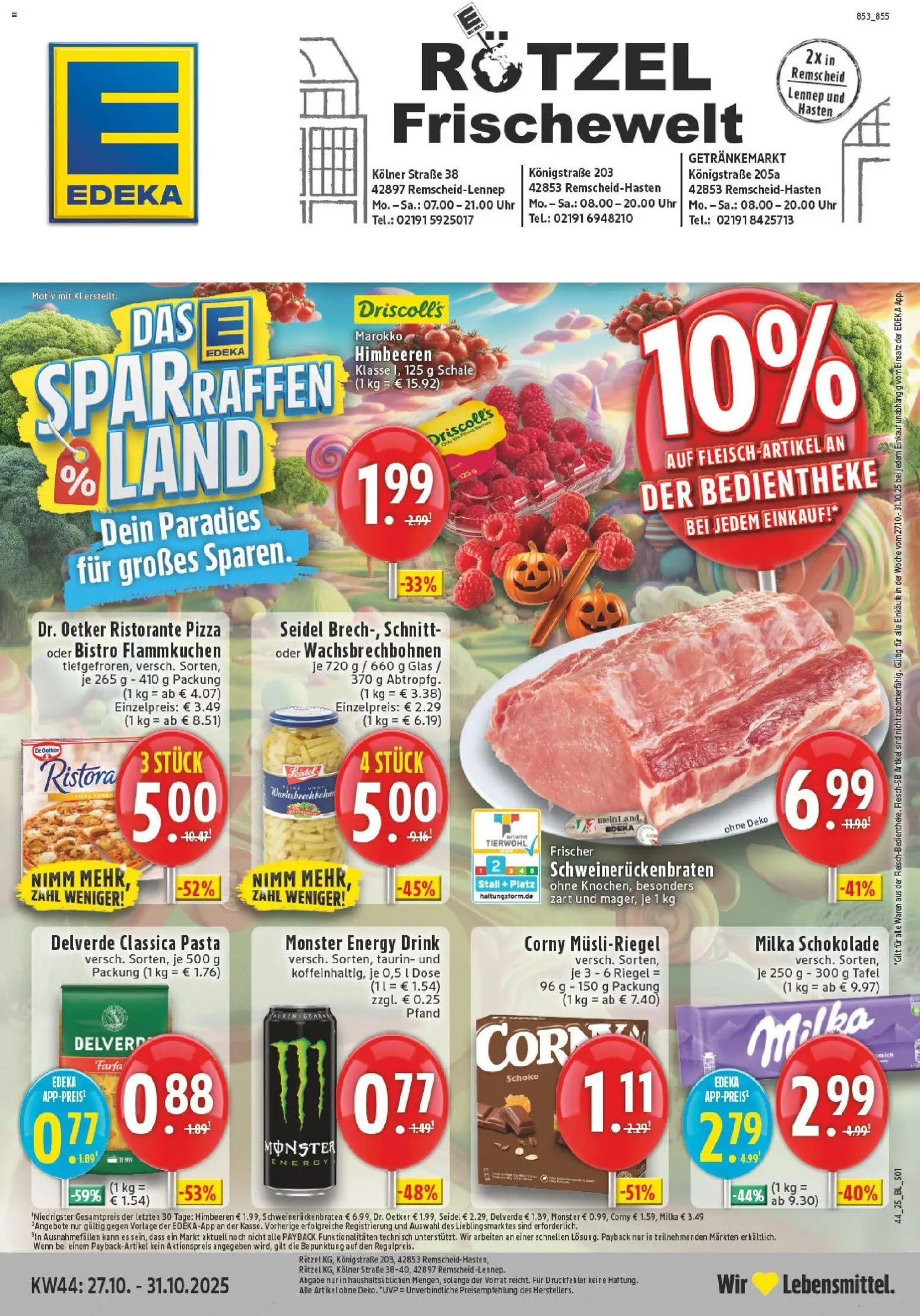 EDEKA Prospekt ab 26.10.2025 - Prospekt Remscheid Online