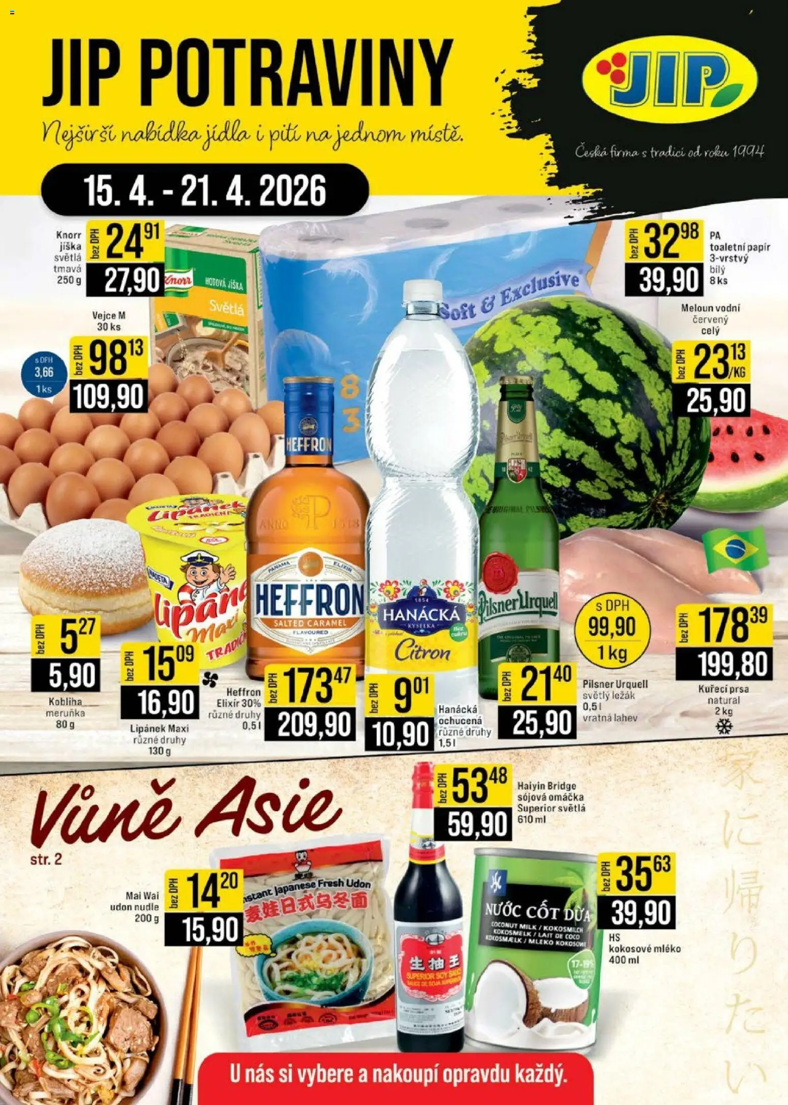 Náhled nabídky: Jip Jip leták - Cash & Carry platný od 15.04.2026