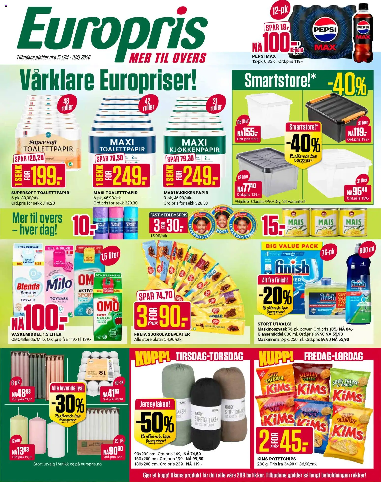Forhåndsvis Europris kundeavis fra butikk Europris gyldig fra 07/04/2026