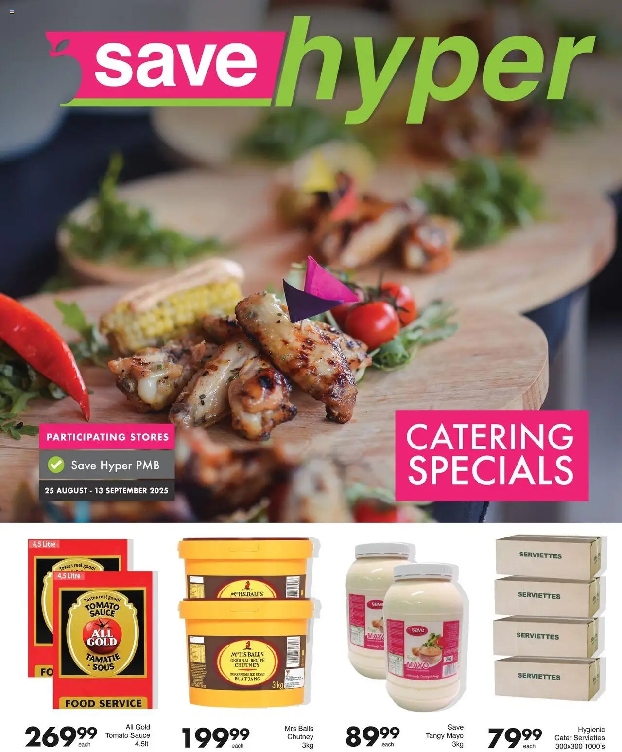 Save Catering Specials from 25/08 - 13/09/2025 > Promotions