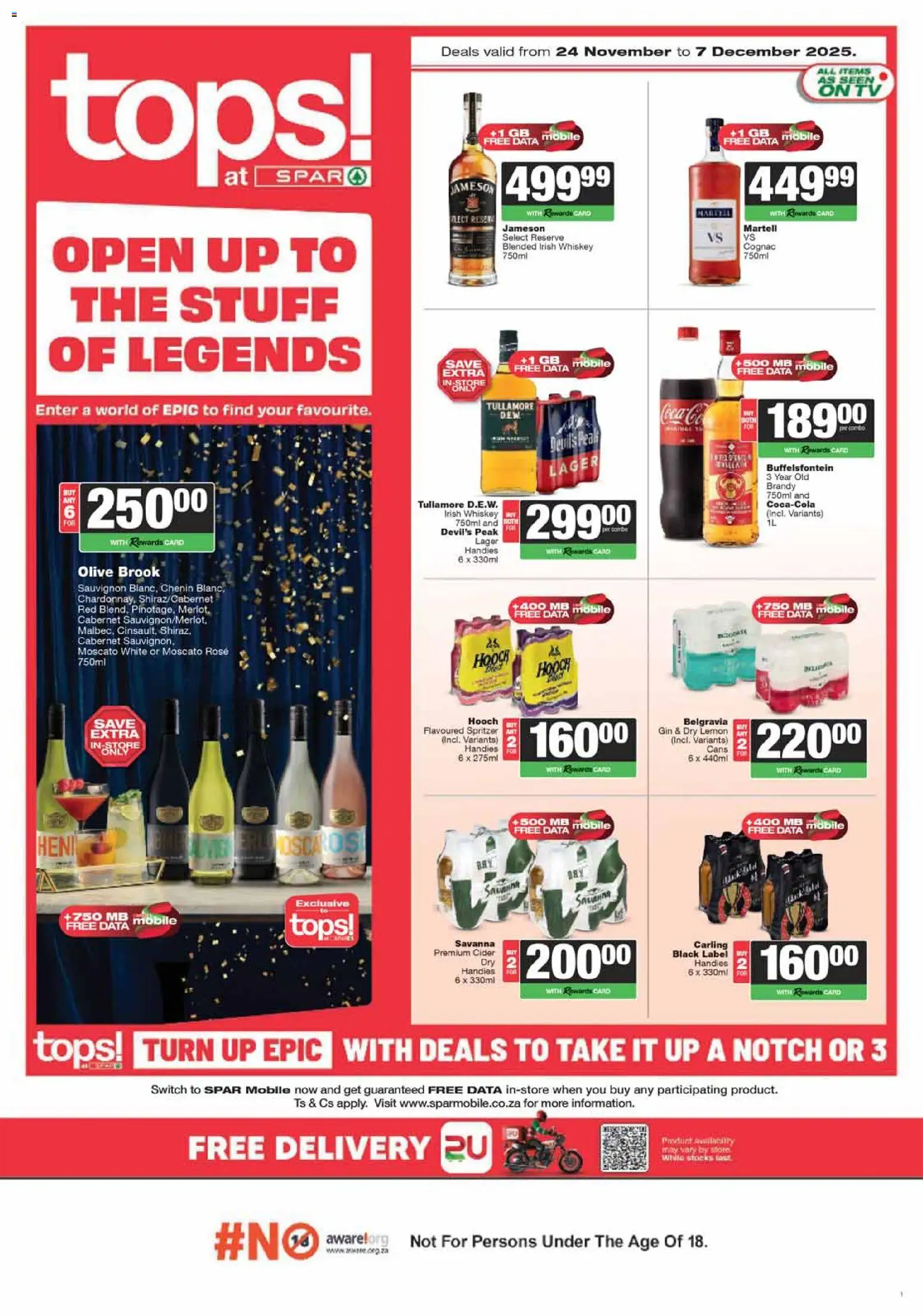 Preview of Tops at Spar flyer valid from 24/11/2025