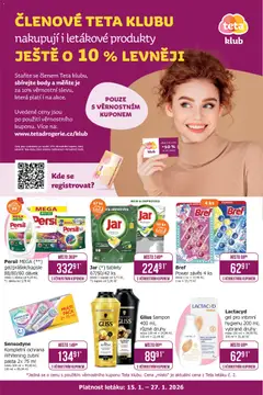Náhled nabídky: TETA Drogerie Leták - Klub platný od 15.01.2026