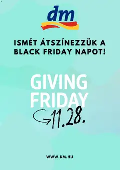 DM Drogerie Markt - Giving Friday megtekintése, amely érvényes 2025.11.28.-től