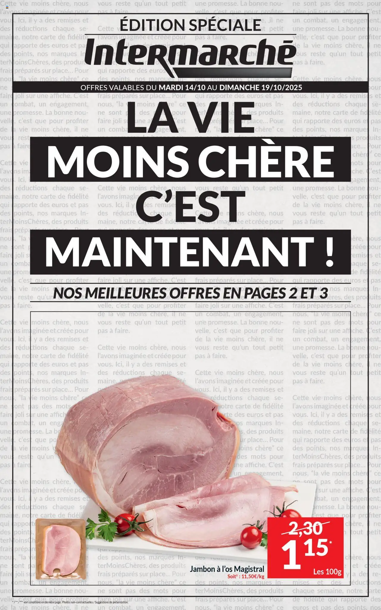 Intermarché shop Folder de la semaine 42 geldig vanaf 14/10/2025 - Paginanummer 1
